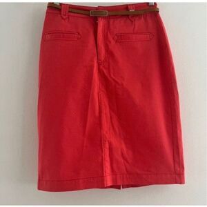 Lloyd skirt women( eu 38) medium midi zip pockets Ferrari color
